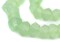 The Bead Chest Pistachio Green Faceted Recycled Java Sea Glass Beads - Full Strand of Faceted Bottle Glass Beads | Approximately 50 Beads